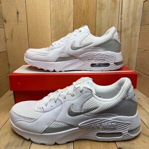 Nike Women's Air Max Excee White/Metallic Platinum-White Shoes Size 10 NWT